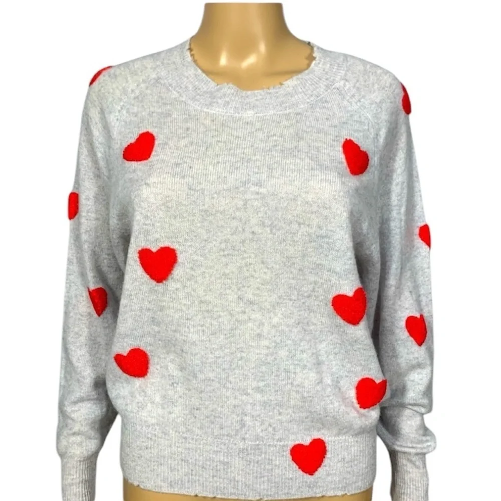27 MILES MALIBU Cashmere Carmen sweater in the color Salt Size XS - Picture 2 of 10
